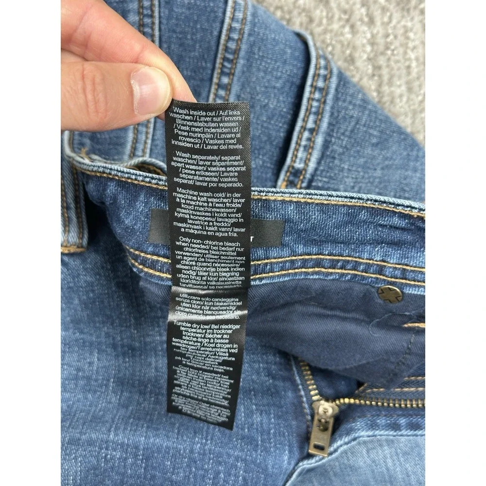 Liverpool Regent Relaxed Straight Jeans Mens 38x34 Blue Stretch Denim Dark Wash
